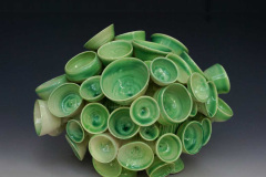Do you listen to me? | Porcelain | Green glaze | H19 cm - W27 cm